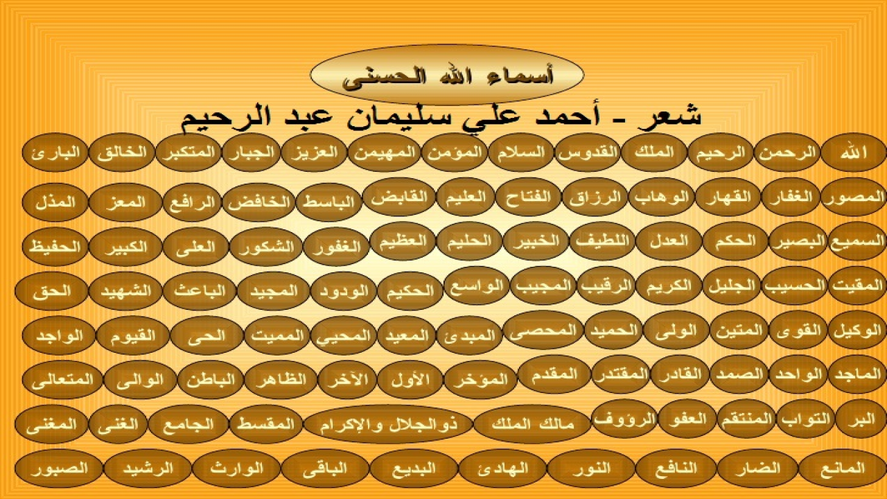 أسماء الله الحسنى وصفاته العلا! ليس هناك من يحب المدحة أكثر من الله رب العالمين؟ وإن مدح الله عز وجل من صميم العبادة. وكثير من الشعراء كانوا قد مدحوا النبي – صلى الله عليه وسلم - ، وكانوا في ذلك بين المقل والمكثر ، وبين المنصف والغالي! ألا وإن الله – عز وجل – أولى بالمدحة. فوجدت - بعد دراسة استقرائية واسعة النطاق في القديم والحديث - أن قليلاً من الشعراء كانوا قد مدحوا الله – عز وجل -. فواعجباً: الشاعر يكتب فيبالغ في مدح النبي – صلى الله عليه وسلم – فيأثم عندما يخرجه عن بشريته ، ويخلع عليه – صلى الله عليه وسلم - بعض الصفات الربانية ، ولا أضرب أمثلة على ذلك ، فهي كثيرة ومعروفة! على حين إن هو أنشد فبالغ في مدح رب البرية فإنه يؤجر! ذلك أنه مهما بالغ في وصف ربه تبارك وتعالى ، فالله تعالى أعلى وأجل وأسمى من وصفه!