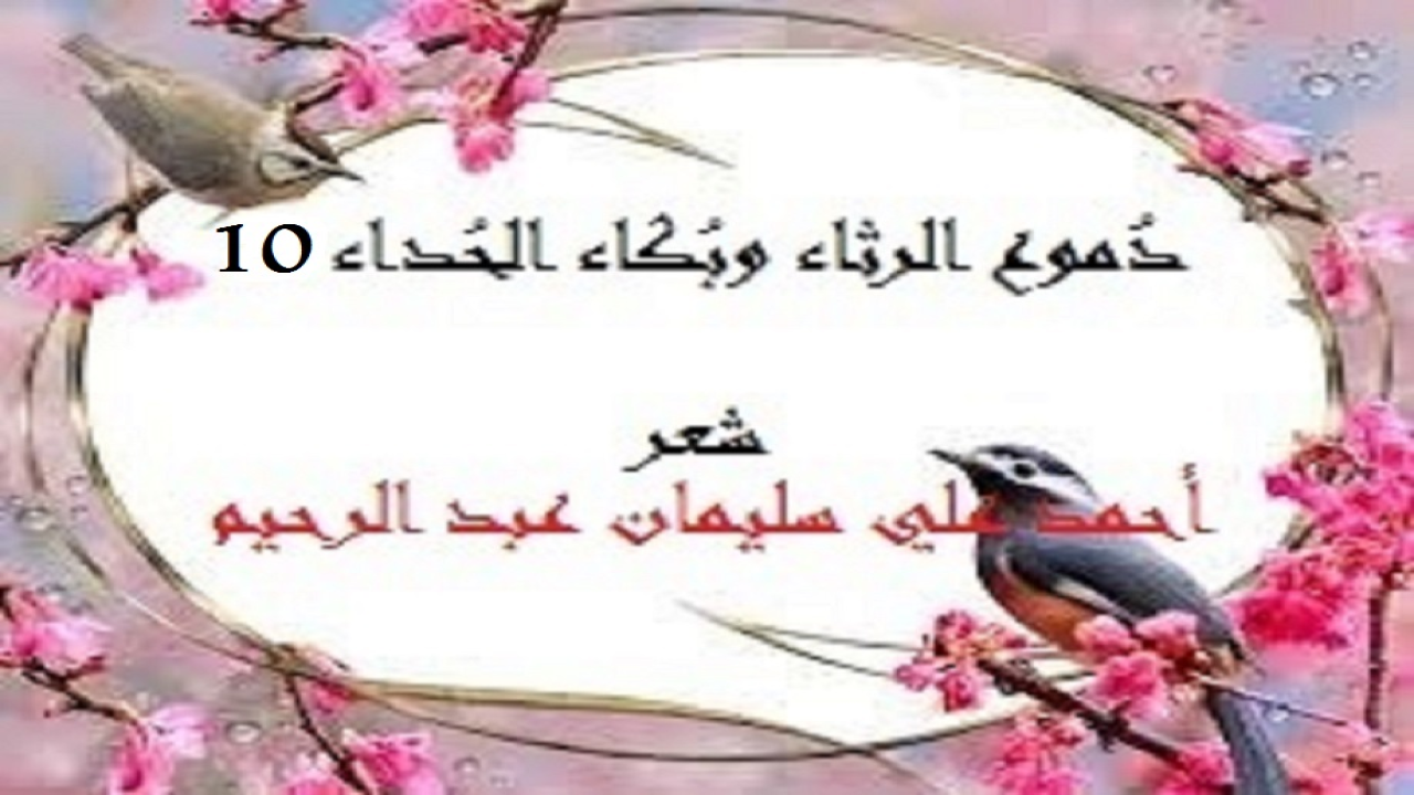 (إن دموع الشعراء وبُكاءهم ينبغي أن يُصاغ شعراً يَنبض بالأسى والشجن والجَوى! وإلا فما قيمة شِعرهم إن كان لا يُترجم أحزانهم؟!)