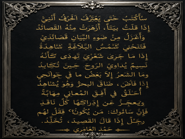 وما الشعرُ إلا بعضُ نبضِ جوانحي