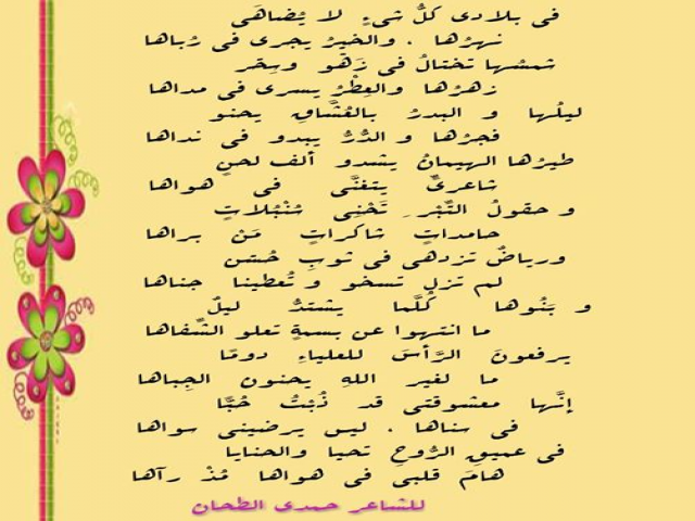 في بلادى