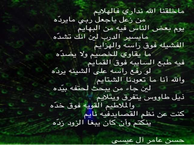 ماخلقنا الله نداري فالهلايم