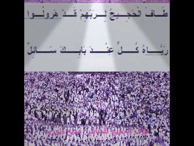 طاف الحجيج للشاعر : مديح أبوزيد